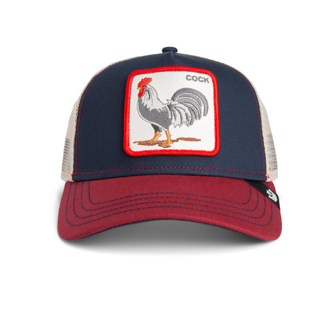 Goorin - Animal Trucker Cap - Cock - Navy/Burgundy