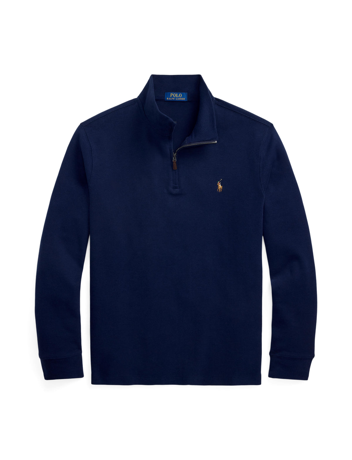 Polo Ralph Lauren - Premium Estate-Rib Knit Quarter Zip Jumper - Navy