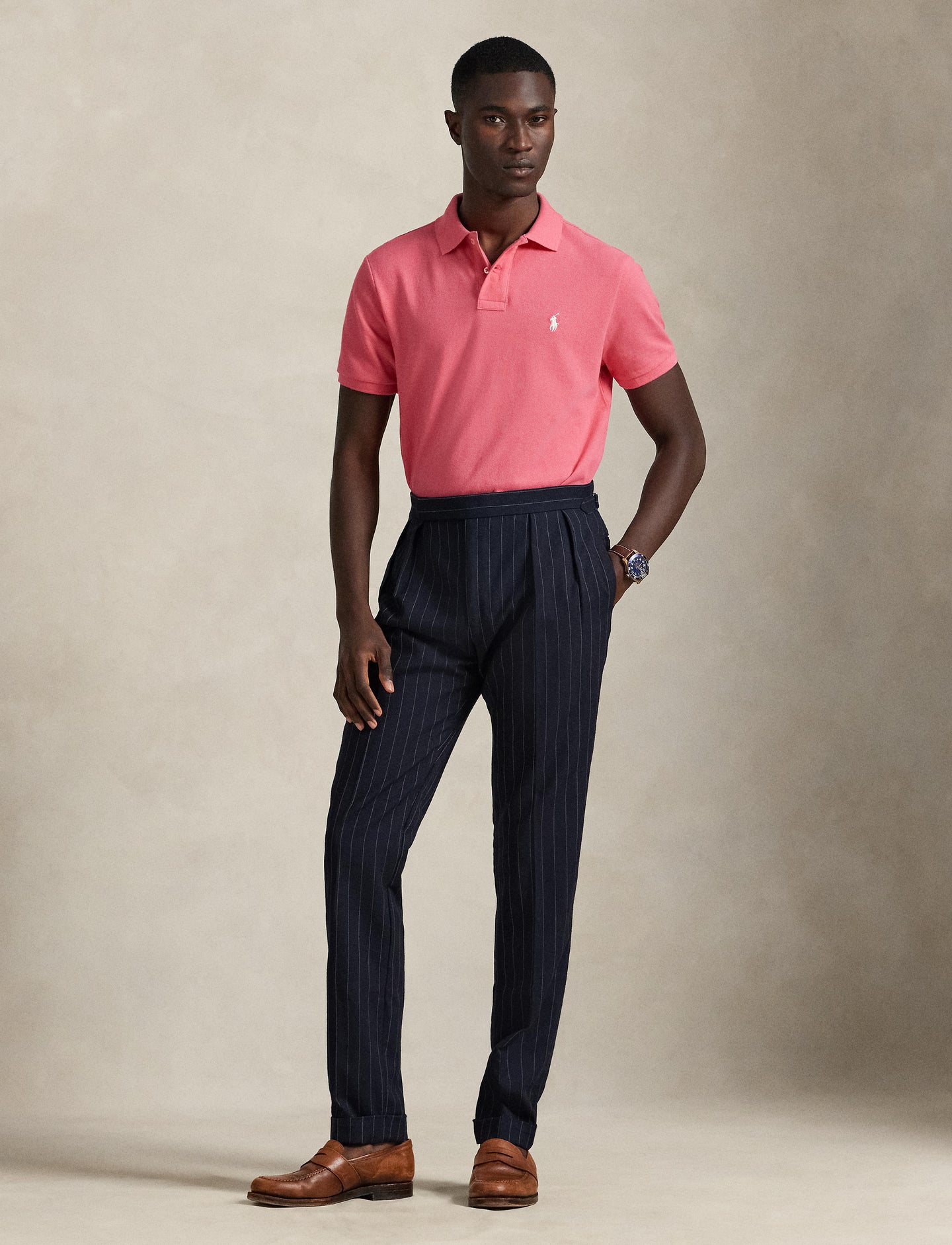 Polo Ralph Lauren - Custom Fit Mesh Polo - Hot Pink