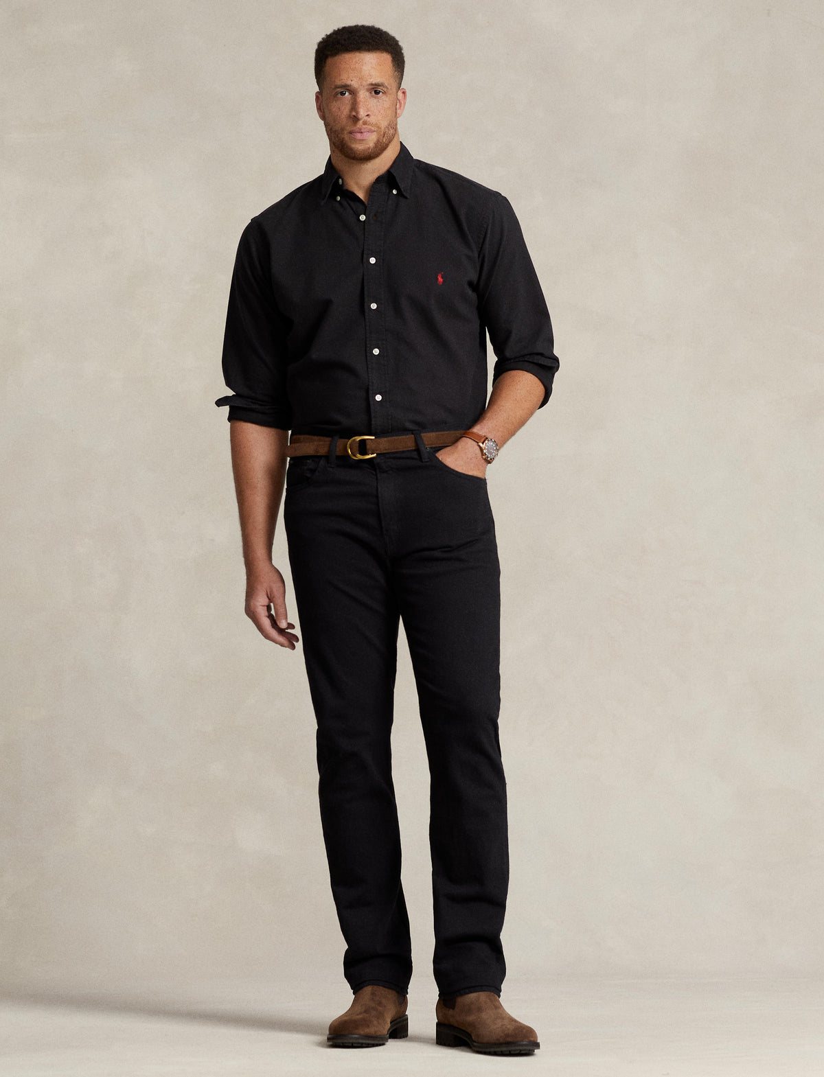 Polo Ralph Lauren - Oxford Shirt - Big & Tall Sizes - Black