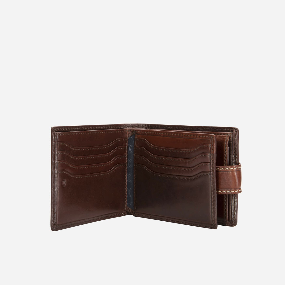 Jekyll And Hide - Bifold Wallet With Coin And ID Window - Mocha | Tan | Black