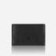 Jekyll and Hide - Money Clip Card Holder - Black | Mocha | Tan in sleek black leather with subtle texture.