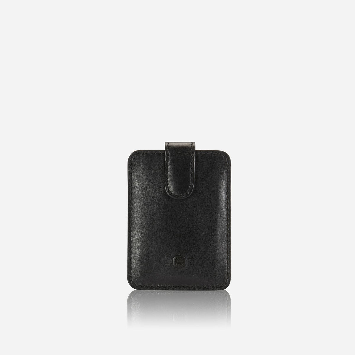Jekyll and Hide - Compact Tab Card Holder - Black | Mocha | Tan, sleek leather wallet for credit cards and bills.