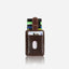 Jekyll and Hide - Compact Tab Card Holder - Black | Mocha | Tan with visible credit cards and folded bills in a sleek design.
