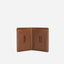 Jekyll & Hide - Slim Elasticated Card Holder - Mocha | Black | Tan open view showcasing RFID security and recycled lining.