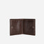 Jekyll and Hide - Slim Bifold Card Holder With Coin Purse - Black | Tan | Mocha interior view showcasing card slots and closure.
