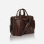 Jekyll and Hide - Medium Laptop Briefcase - Colt | Mocha with multiple compartments and stylish design.