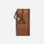 Jekyll and Hide - Medium Laptop Briefcase - Colt | Mocha side view showcasing zipper and stylish leather finish.