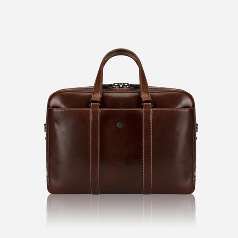 Jekyll and Hide - 17" Multi Compartment Briefcase - Mocha | Colt | Black