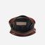 Inside view of Jekyll and Hide - Small Crossbody Organiser - Mocha | Tan | Black showcasing spacious interior.
