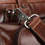 Jekyll and Hide - Large Multi Compartment Briefcase - Mocha | Colt - OVERSIZE PARCEL hardware detail