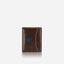 Jekyll and Hide - Slim Card Holder - Tan | Black | Mocca in brown leather with hidden stud closure.