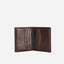 Jekyll and Hide - Slim Card Holder - Tan | Black | Mocca open showing card slots and interior design.