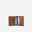 Jekyll and Hide - Slim Card Holder - Tan | Black | Mocca displaying multiple card slots and hidden stud closure.