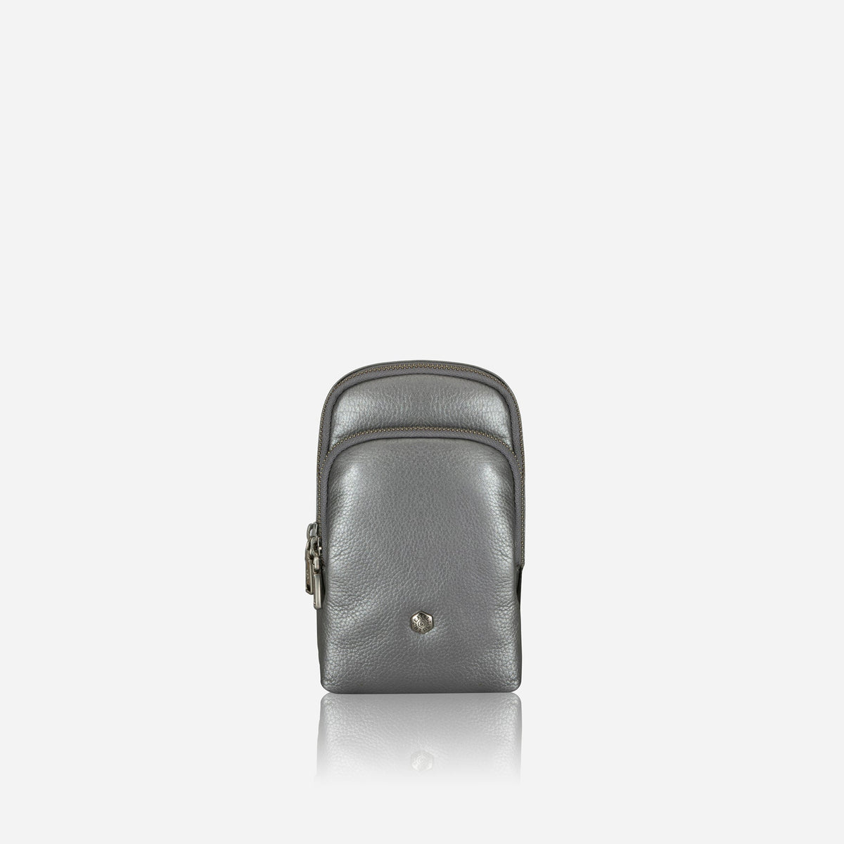 Jekyll and Hide - Womens Small Mobile Phone Sling Purse - Mulitple Colours in stylish grey leather.