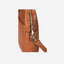 Close-up of the Jekyll and Hide - Ladies 13" Laptop Bag - Tan showcasing its zipper and strap details.