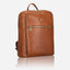 Jekyll and Hide - Ladies Business Backpack 38cm - Black | Tan - Stylish brown leather backpack with sleek design.