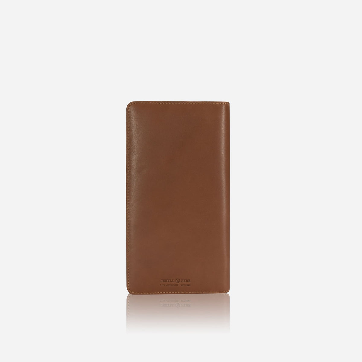 Jekyll and Hide - Large Zip-Around Travel And Passport Organiser - Tan in smooth leather finish.