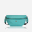 Jekyll and Hide - Womens Osaka Slim Leather Waist Bag - Tan and Multiple Colours in turquoise color.