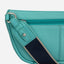 Jekyll and Hide - Womens Osaka Slim Leather Waist Bag - Tan and Multiple Colours close-up of zipper and strap detail