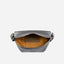 Jekyll and Hide - Womens Osaka Slim Leather Waist Bag - Tan and Multiple Colours interior view showing organized compartments.