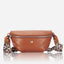 Jekyll and Hide - Womens Osaka Slim Leather Waist Bag - Tan and Multiple Colours with stylish strap design.
