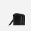 Jekyll and Hide - Compact Zip Around Cable Pouch - Tan | Black | Mocha side view showcasing zipper and strap detail.