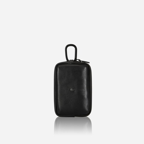 Jekyll and Hide - Men's Utility Pouch - Black | Mocha - compact leather pouch for essentials.
