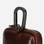 Jekyll and Hide - Men's Utility Pouch - Black | Mocha close-up of carabiner detail on pouch handle.