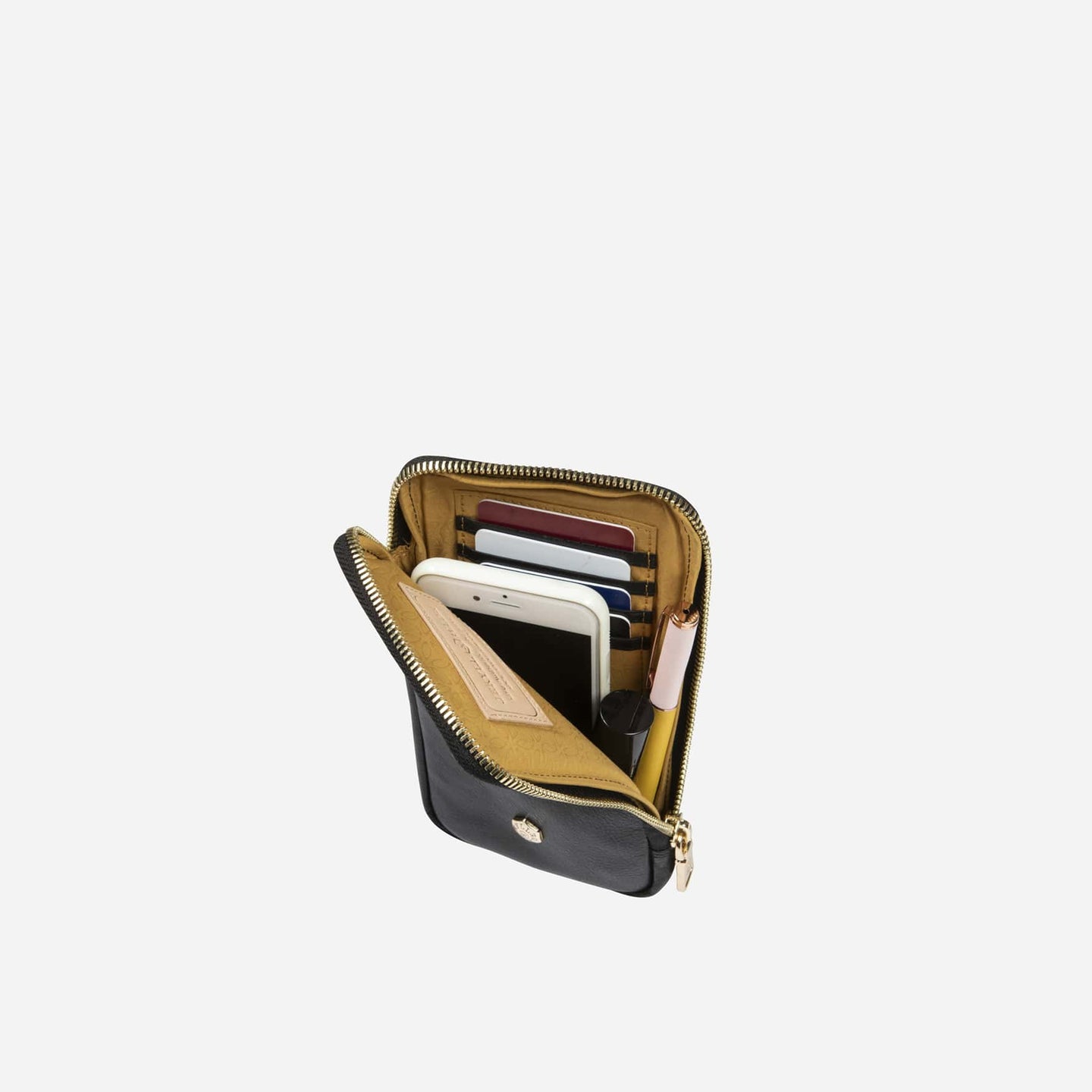 Jekyll and Hide - Mobile Phone Pouch With Strap - Black | Tan | Multiple Colours featuring premium leather and stylish storage.