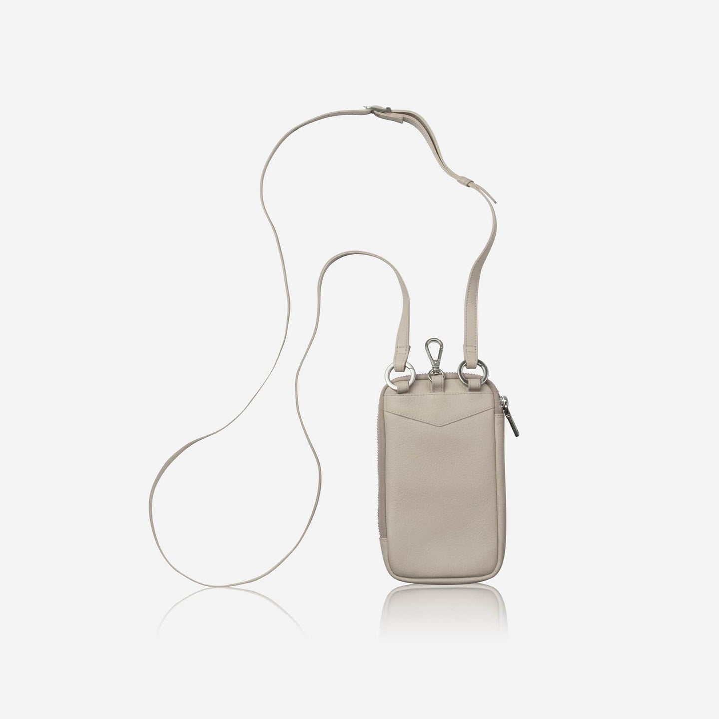 Jekyll and Hide - Mobile Phone Pouch With Strap - Black | Tan | Multiple Colours - sleek design with adjustable strap.