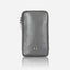 Jekyll and Hide - Mobile Phone Pouch With Strap - Black | Tan | Multiple Colours showcased in grey leather.