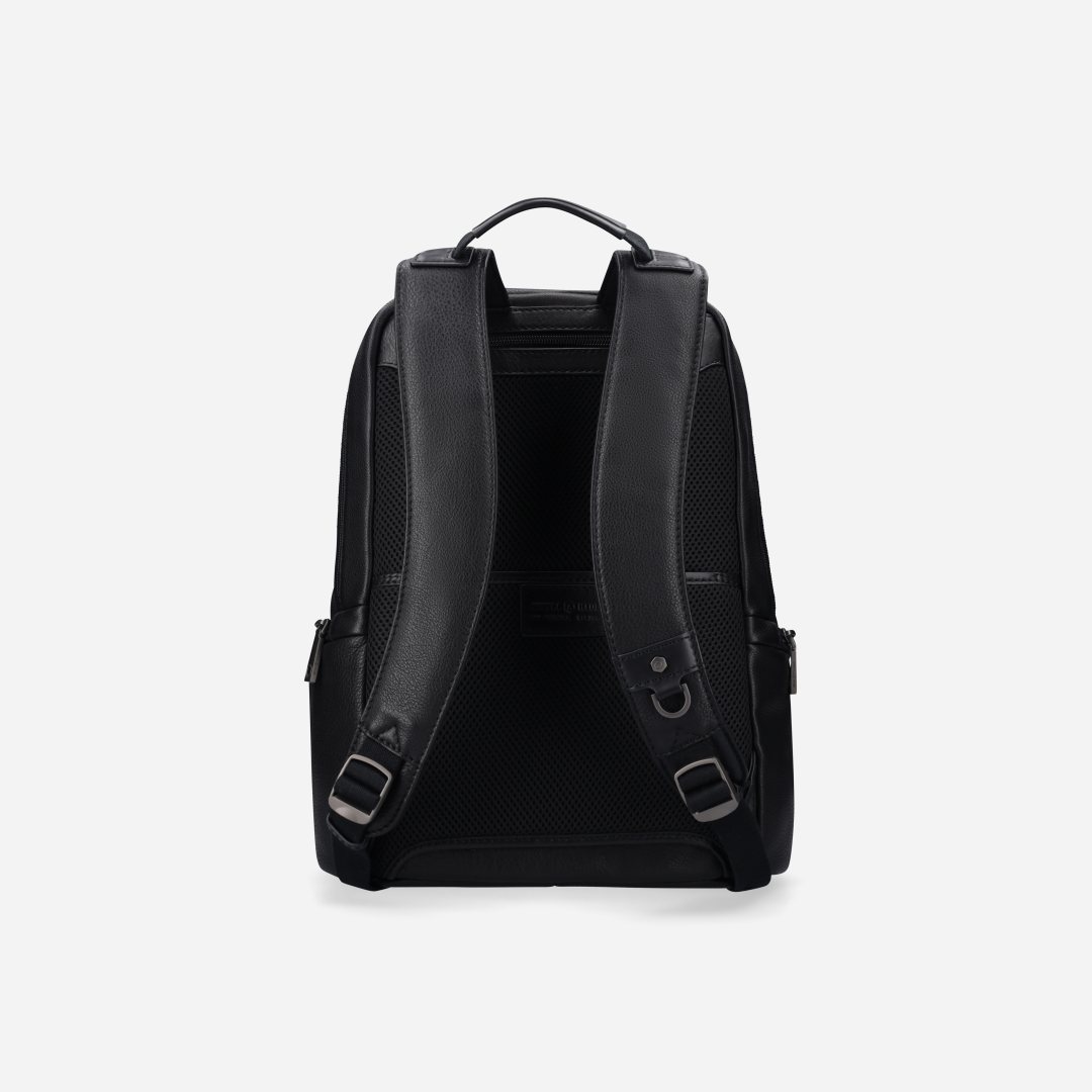 Jekyll and Hide - 13" Casual Leather Backpack - Black | Colt