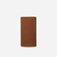 Jekyll and Hide - Large Travel And Mobile Wallet - Tan | Mocha | Black, slim leather wallet showcasing its sleek design.