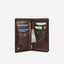 Jekyll and Hide - Large Travel And Mobile Wallet - Tan | Mocha | Black interior view with compartments for cards and cash.