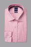 Abelard - Long Sleeve Business Shirt - Mastiff Tooth - Fuschia & White