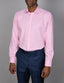 Abelard - Long Sleeve Business Shirt - Mastiff Tooth - Fuschia & White