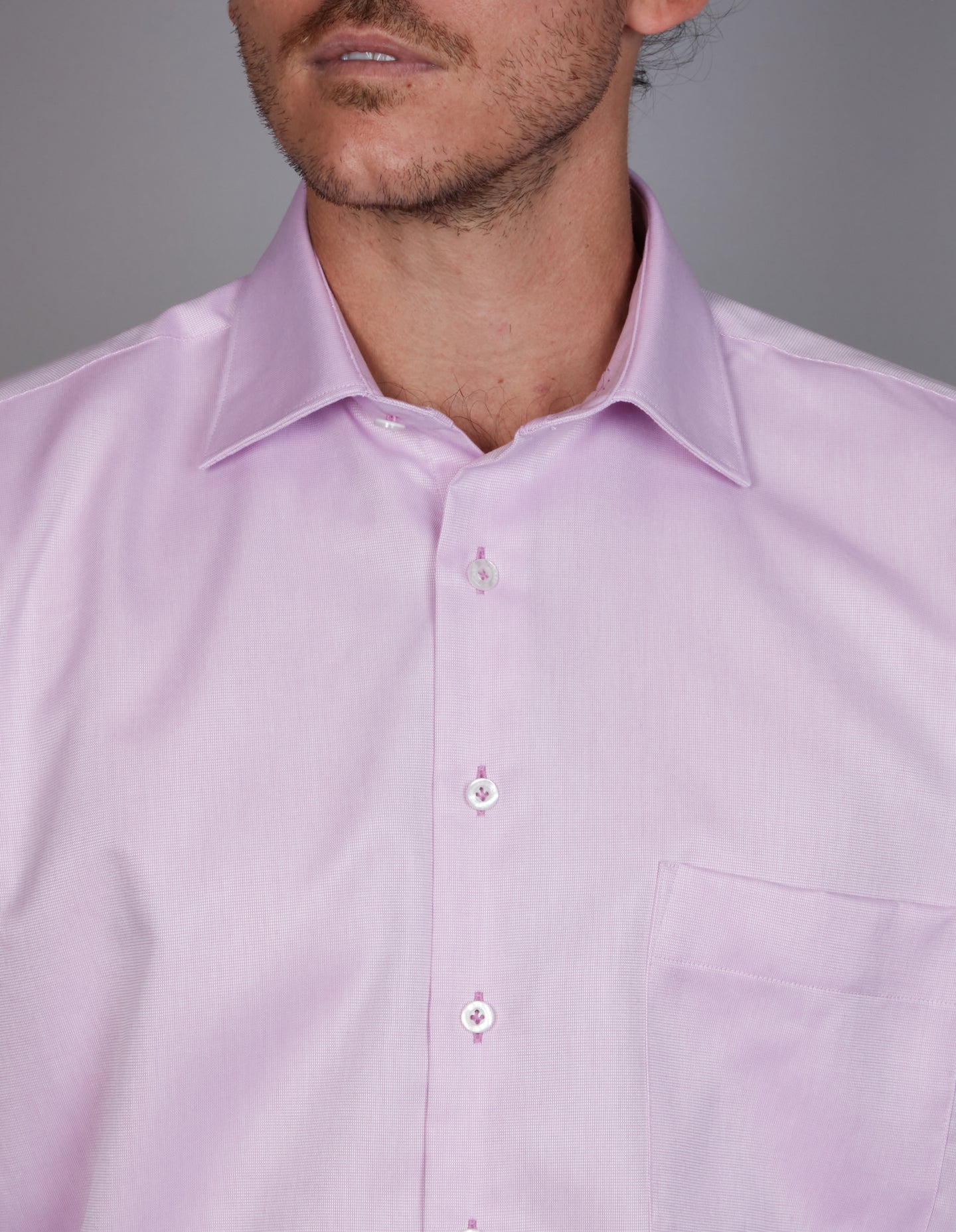 Abelard - Long Sleeve Business Shirt - Pink