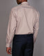 Abelard - Long Sleeve Business Shirt - Stripe - Camel & White