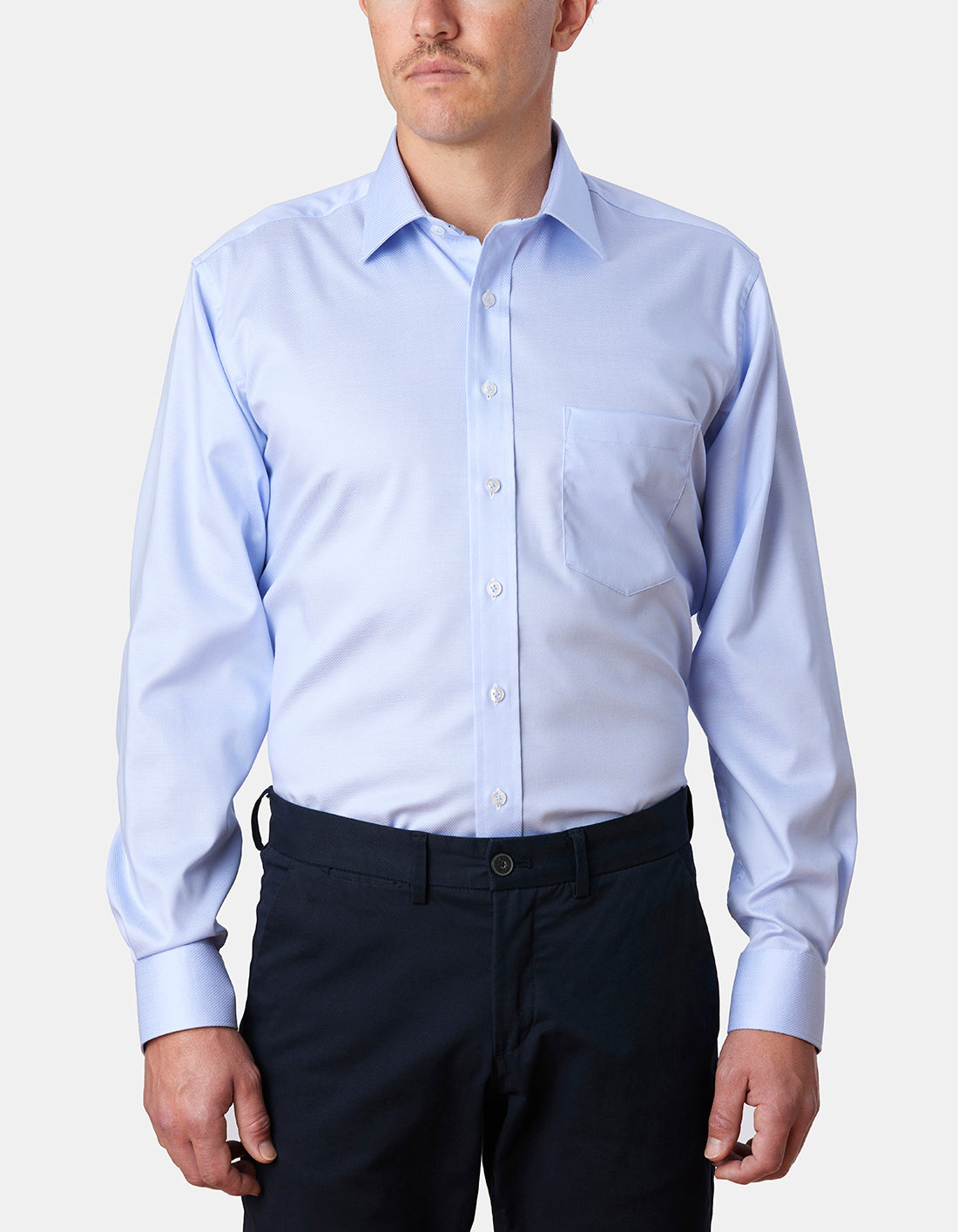Abelard - Long Sleeve Business Shirt - Sky Blue
