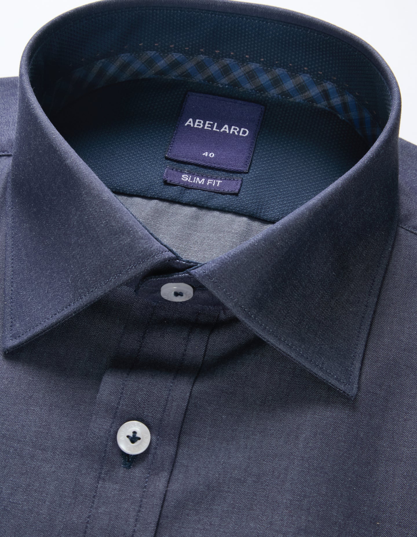 Abelard - Long Sleeve Business Shirt - Denim Blue