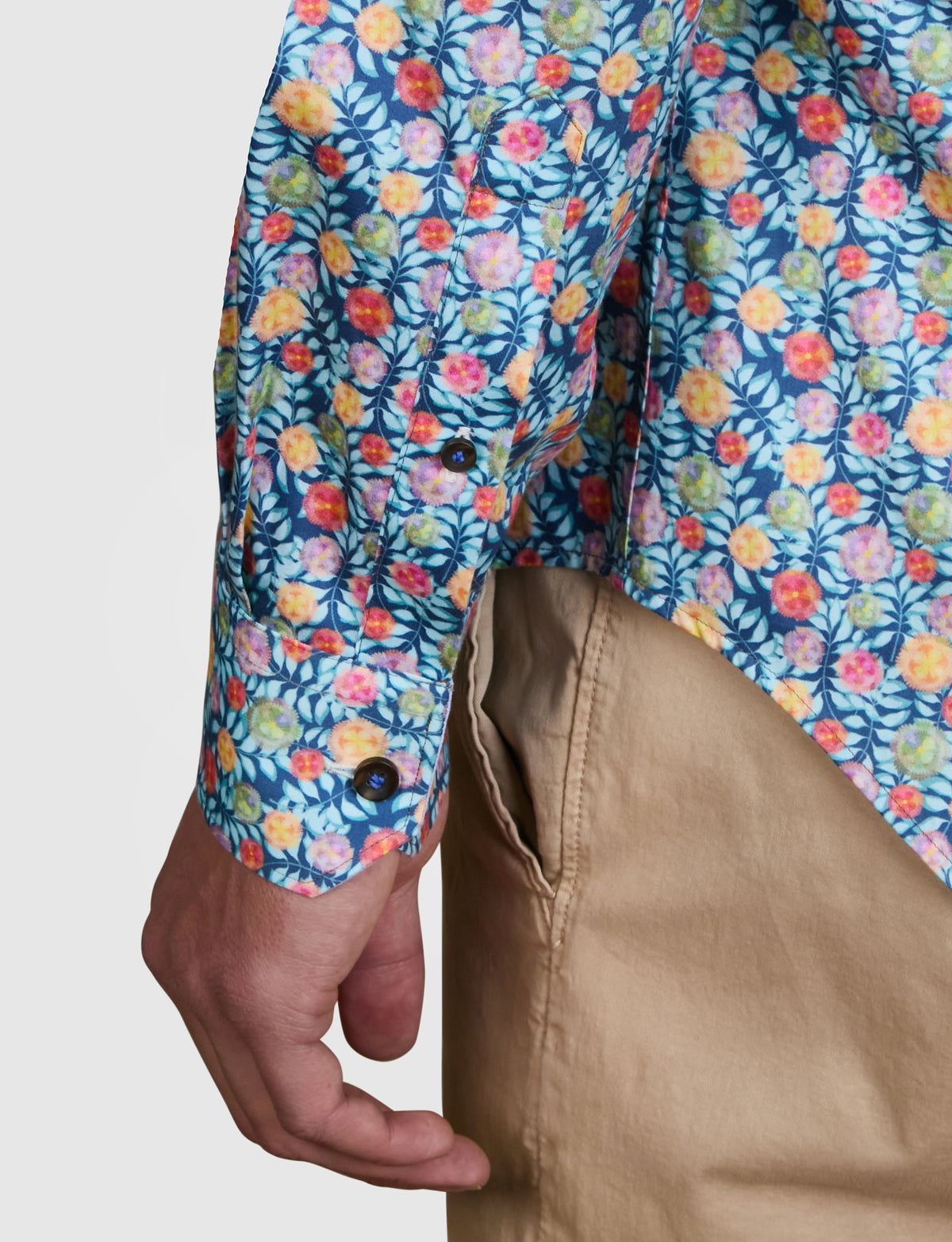 Abelard - Digital Print Shirt - Blooms - Multi