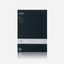 Jekyll and Hide - A4 Notebook 120 Pages - Hazel | Cotton | Navy, featuring a sleek black cover with minimalistic design.