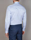 Abelard - Long Sleeve Business Shirt - Stripe - Royal Blue & White