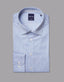 Abelard - Long Sleeve Business Shirt - Stripe - Royal Blue & White