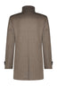 Funnel Neck Overcoat - Fawn (Sand)