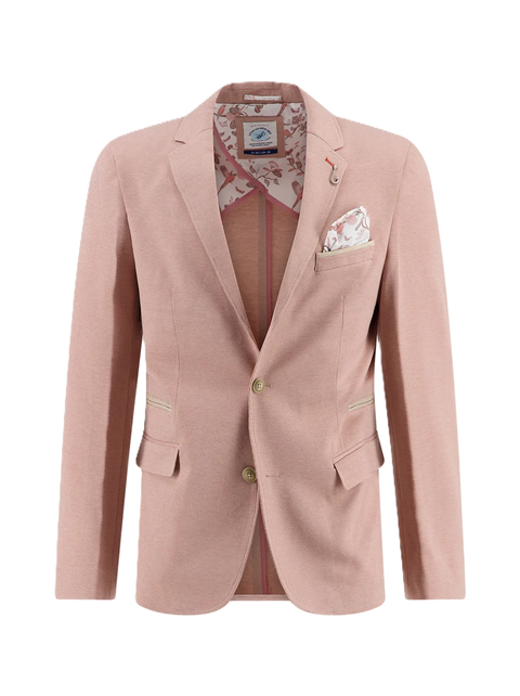 A Fish Named Fred - Blazer Mélange Piqué Sports Coat - Rust