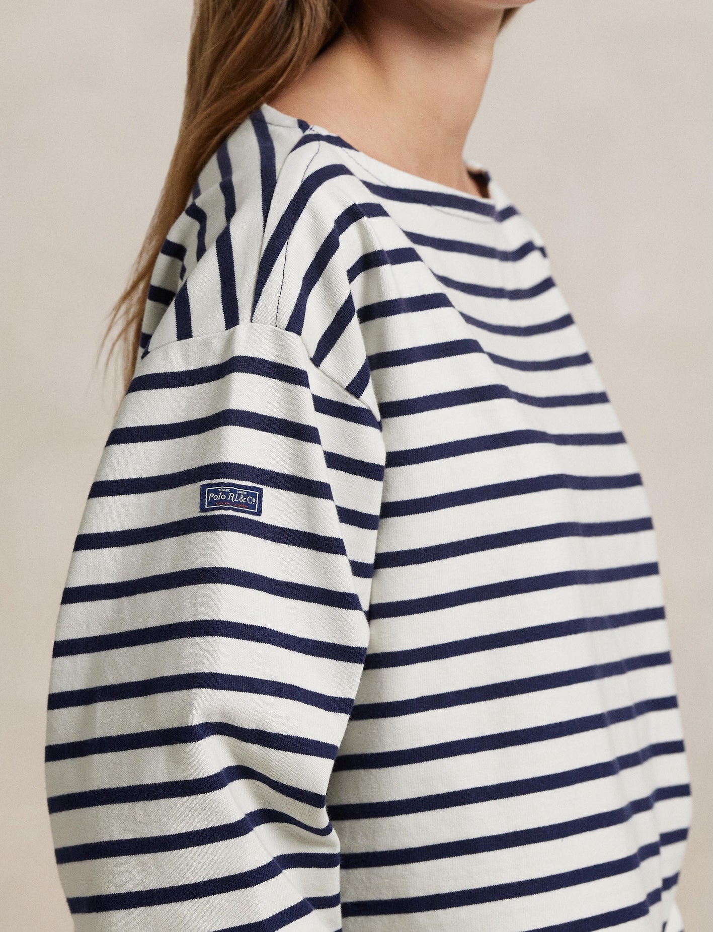 Polo Ralph Lauren - Boat Neck Mariner Tee - Striped - Navy/White