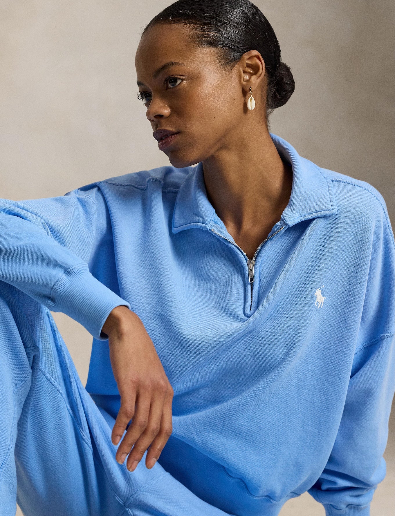 Polo Ralph Lauren - Lightweight Fleece Quarter-Zip - Chatham Blue