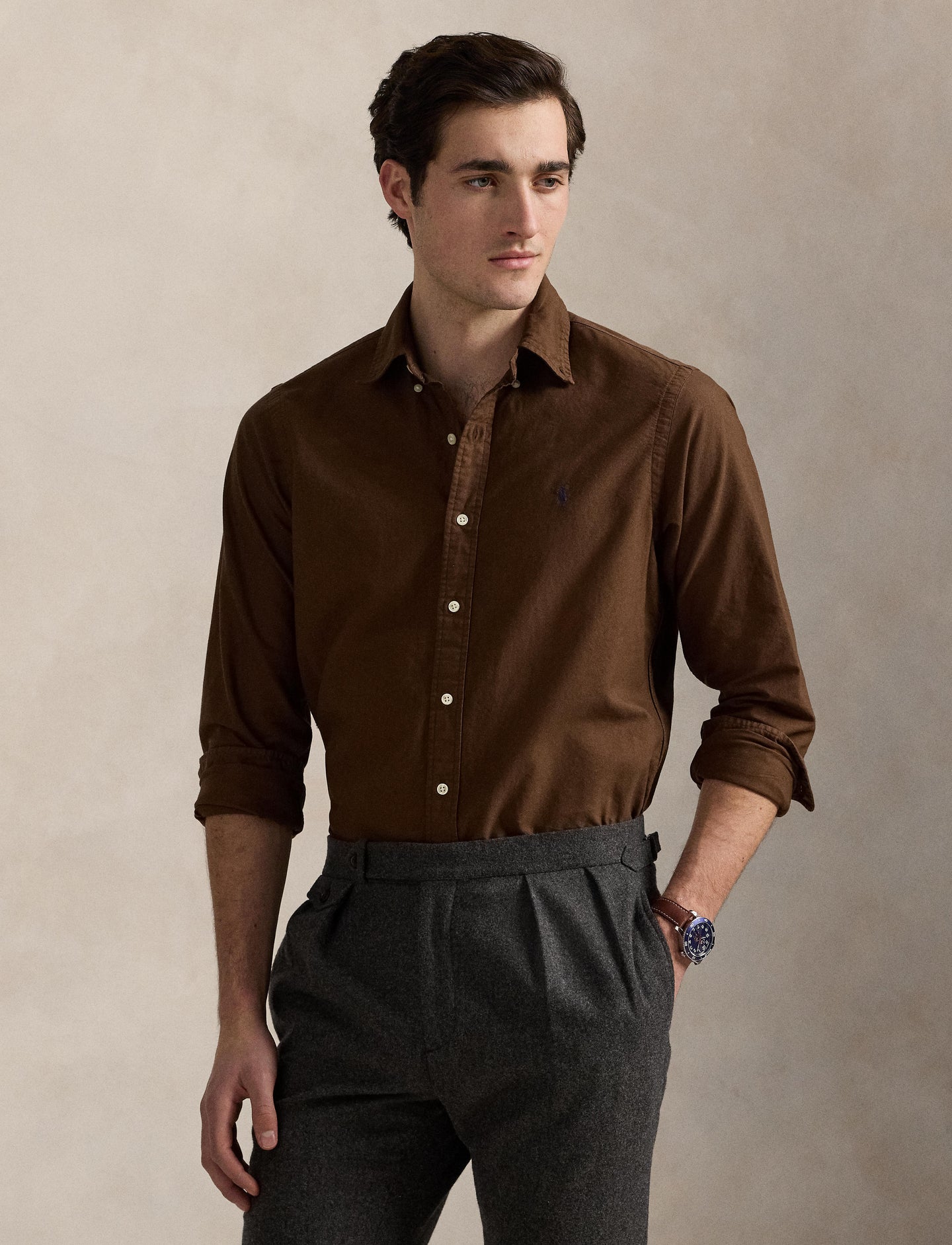 Polo Ralph Lauren - Oxford Shirt - Chocolate Mousse